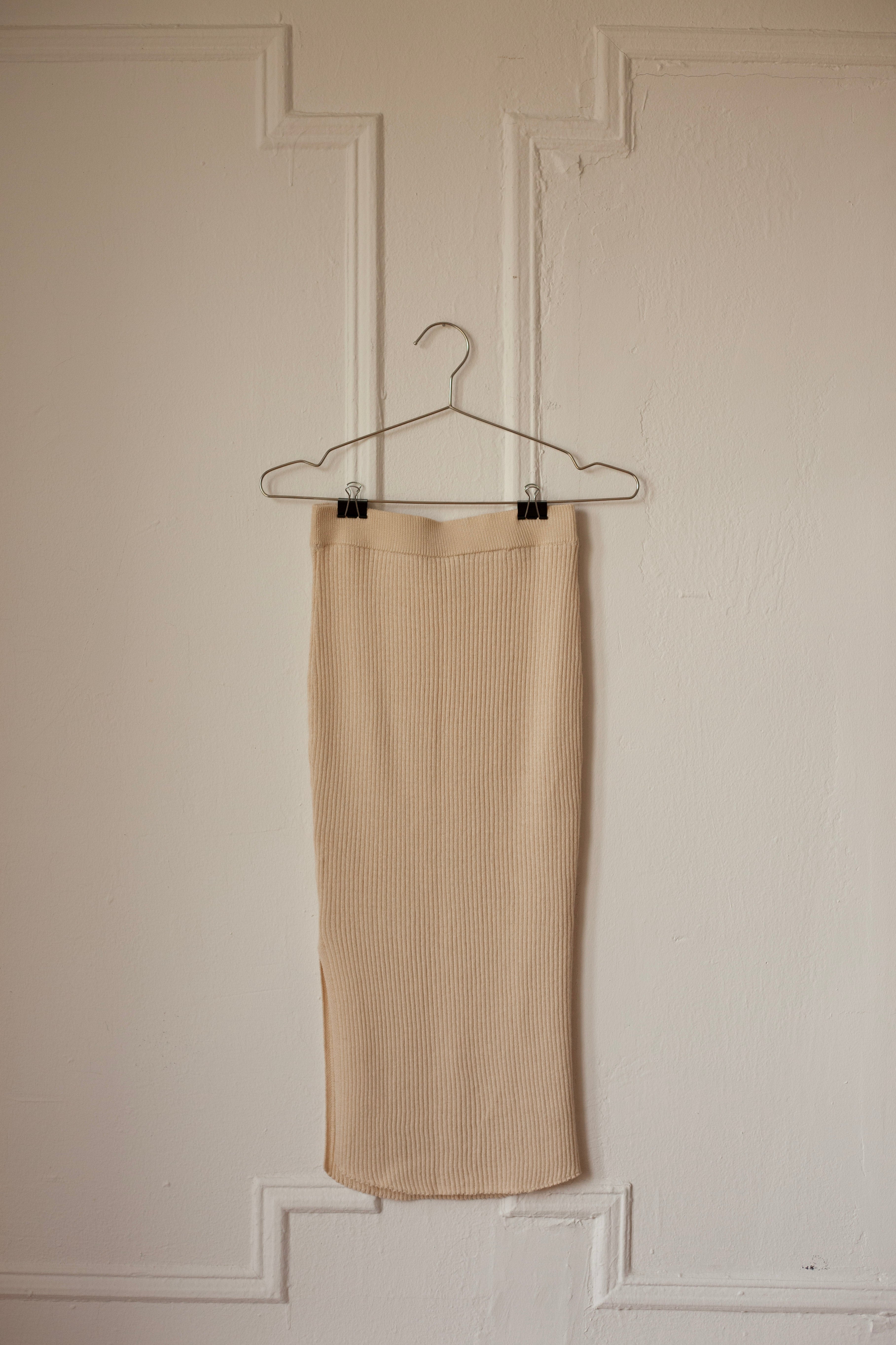 Lucia Tube Rib Skirt - Tintorería María Romero